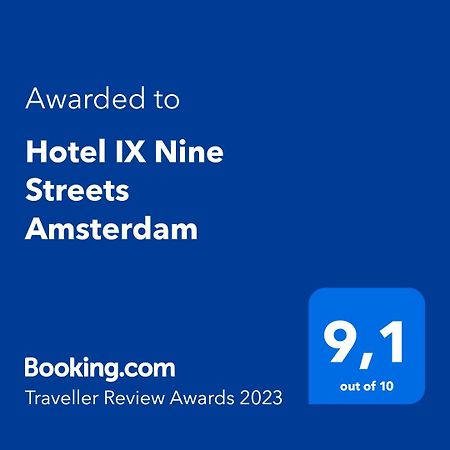 Hotel IX Nine Streets Amsterdam Exterior photo